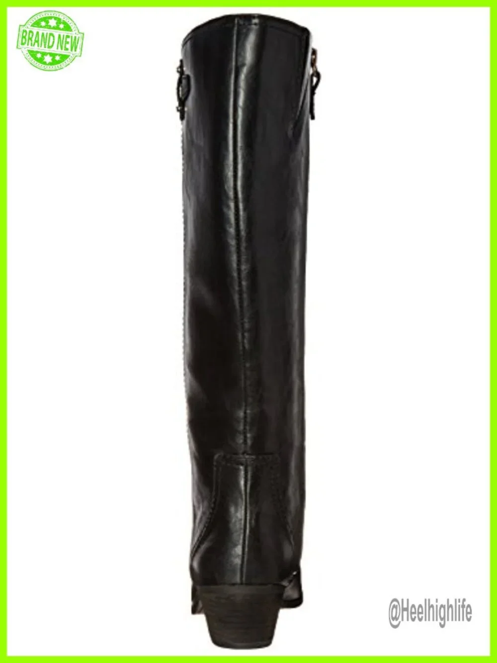 Women's Knee High Riding Boot with Wide Calf, Faux Leather, Zip Closure